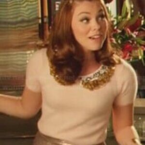 Corey Lynn Calter Peter Pan Collar Embellished Sweater